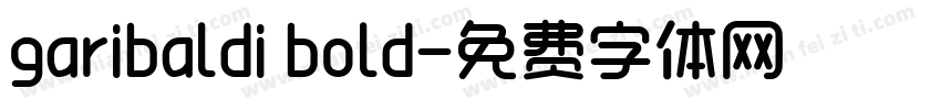 garibaldi bold字体转换